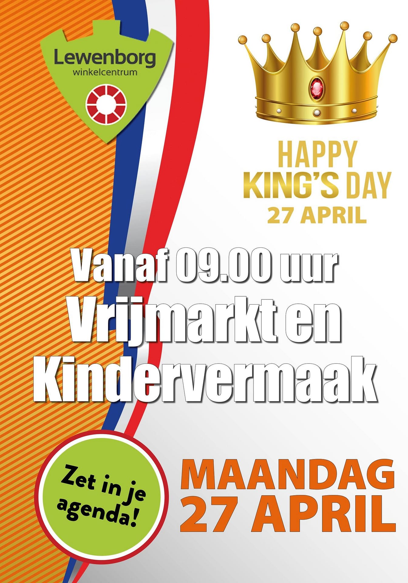 Vrijmarkt en Kindervermaak in winkelcentrum Lewenborg