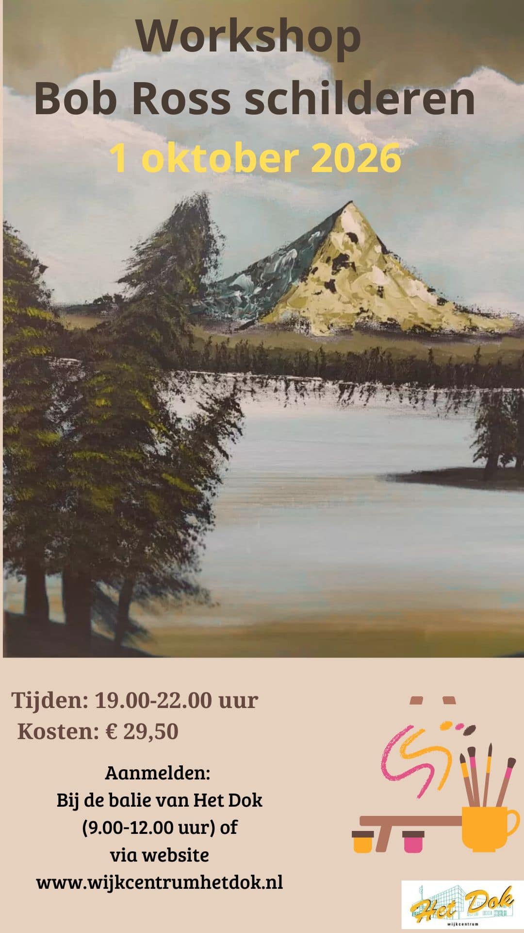 Workshop Bob Ross schilderen Najaar 2026