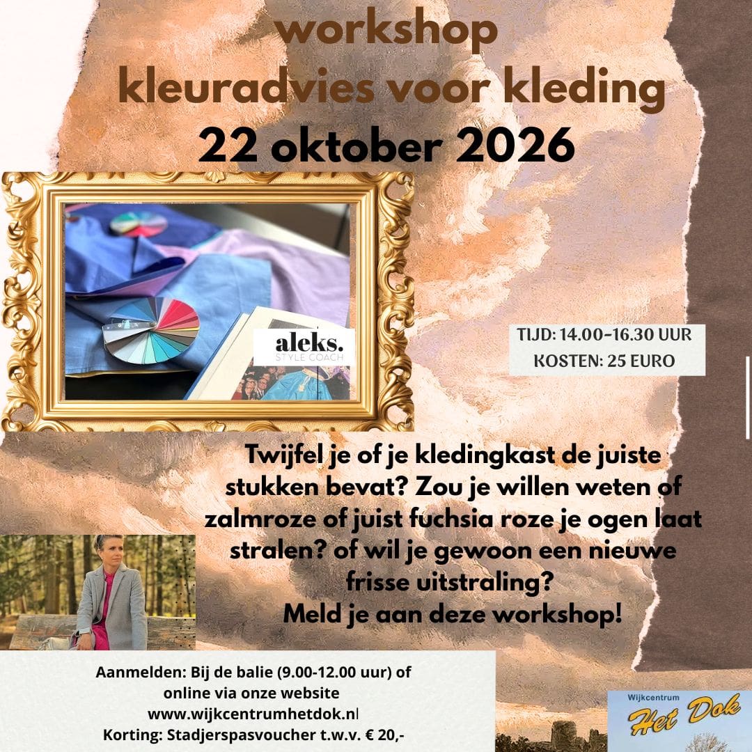Workshop Kleuradvies voor Kleding