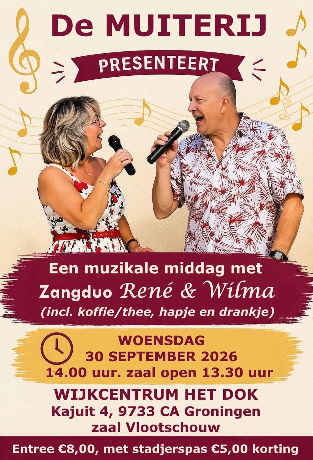 De Muiterij met zangduo René en Wilma