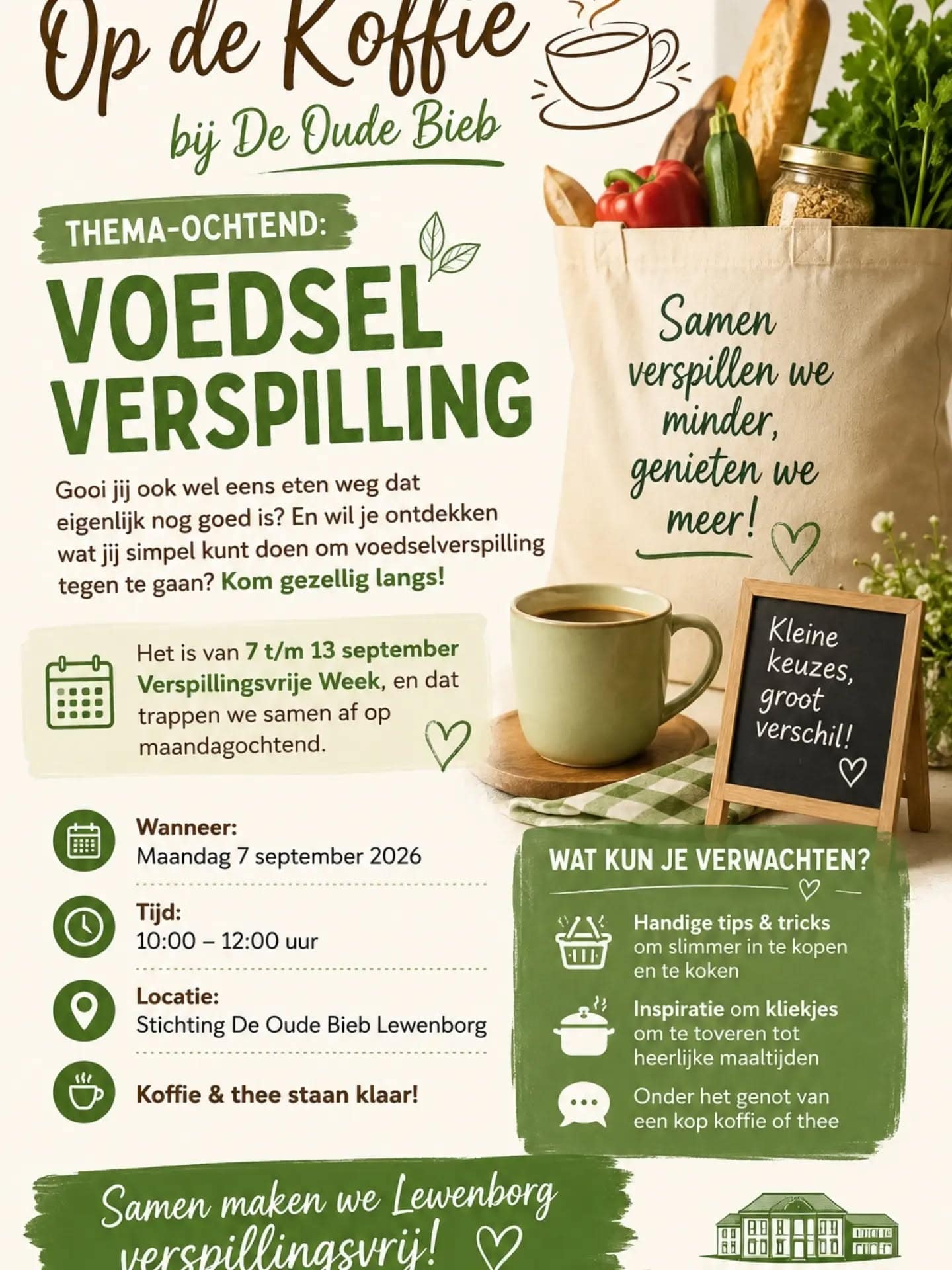 Op de koffie: Voedselverspilling